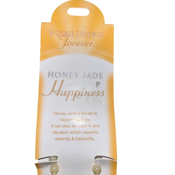 Something Forever Onyx & Honey Jade Crystal Bracelet Set Strength & Happiness NE - Picture 7 of 11